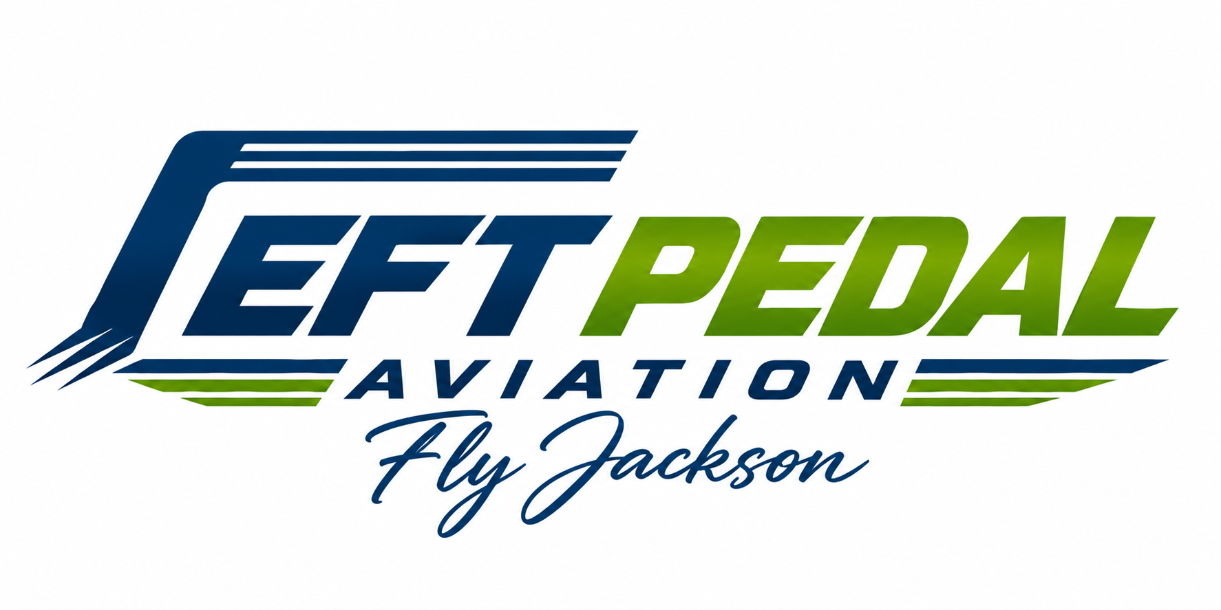 Left Pedal Aviation — Fly Jackson official logo
