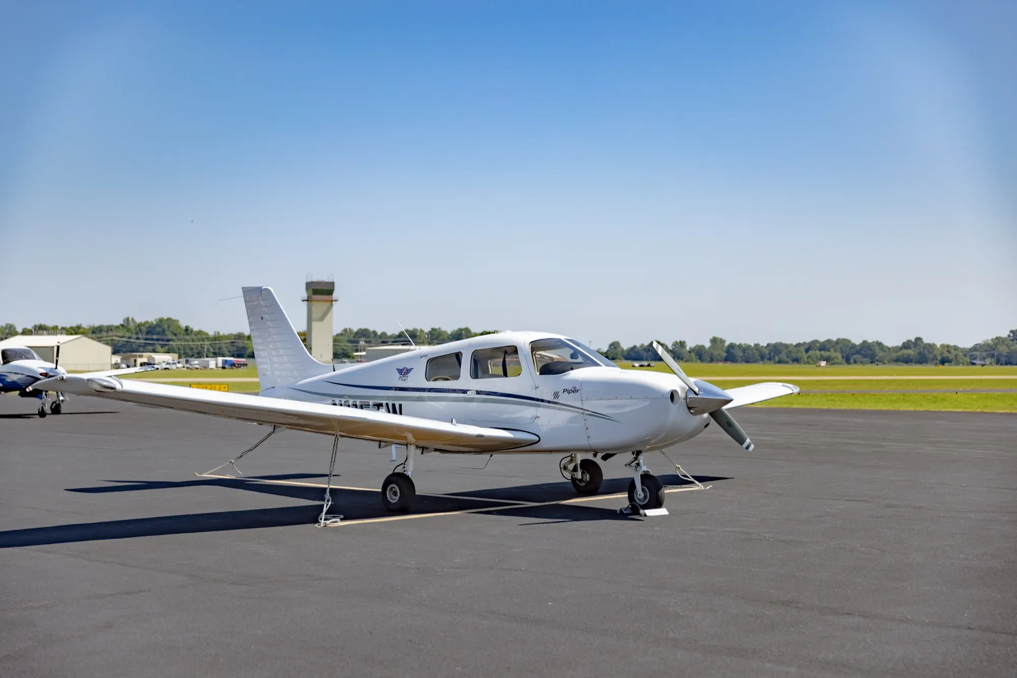 Right Rudder Aviation Piper Pilot 100i on the ramp